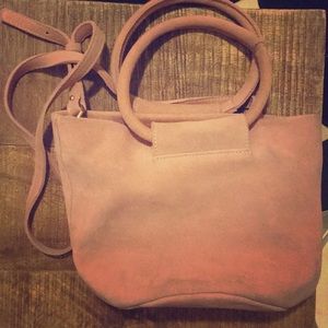 Monserat De Lucca dusty pink suede purse 👛